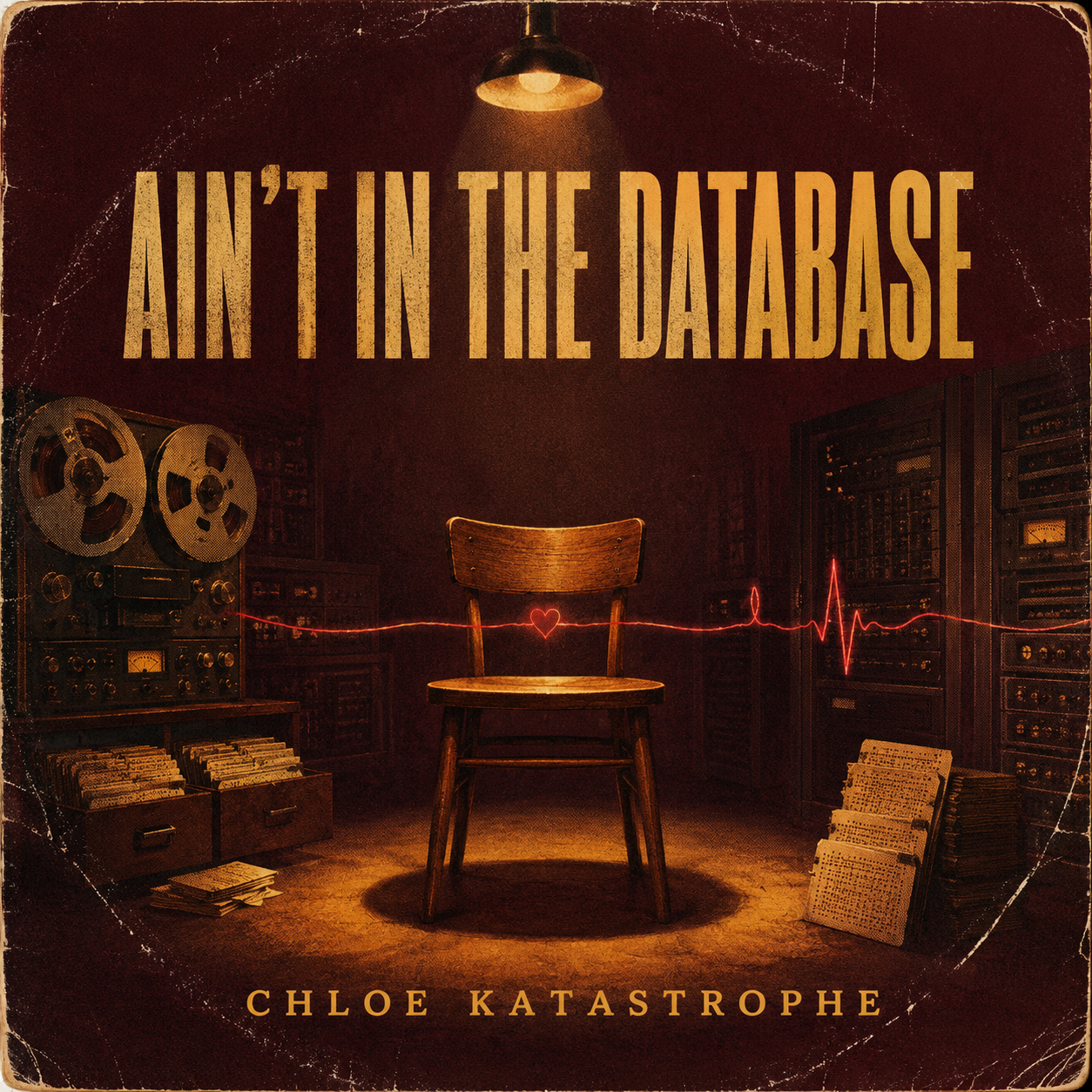 Ain't in the Database vintage server-room cover art