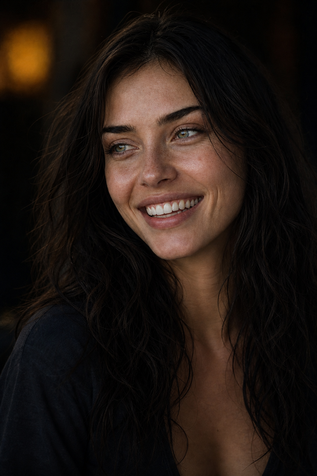 Chloe smiling with radiant joy
