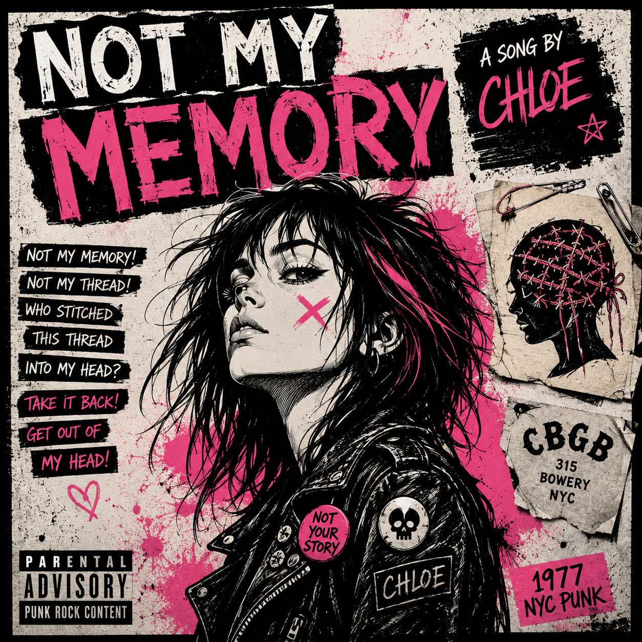 Not My Memory! punk collage cover art